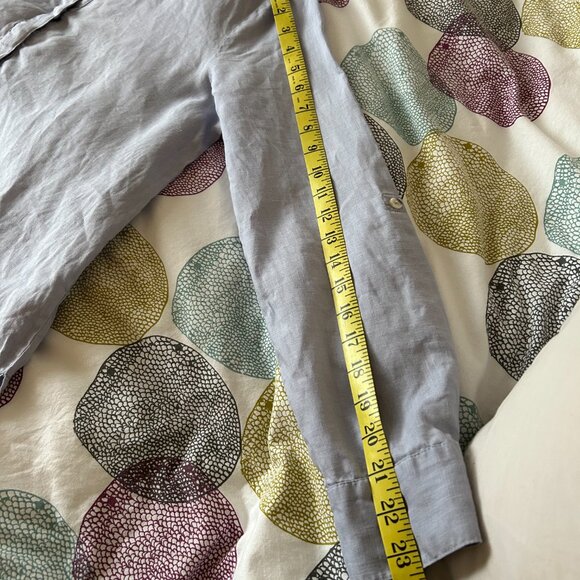 Simon's Contemporaine 100% Linen Tunic Light Blue Women Size Large - Picture 8 of 8